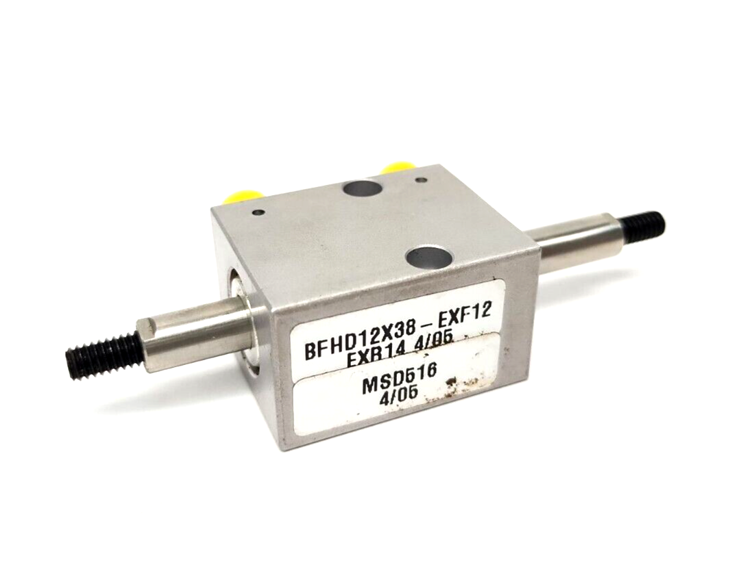 BFHD12X38-EXF12, BFHD12X38-EXF12EXR14 | Compact Air BFHD12X38-EXF12 Double Rod Cylinder 1/2" Bore 3/8" Stroke - New – Open box - Maverick Industrial Sales