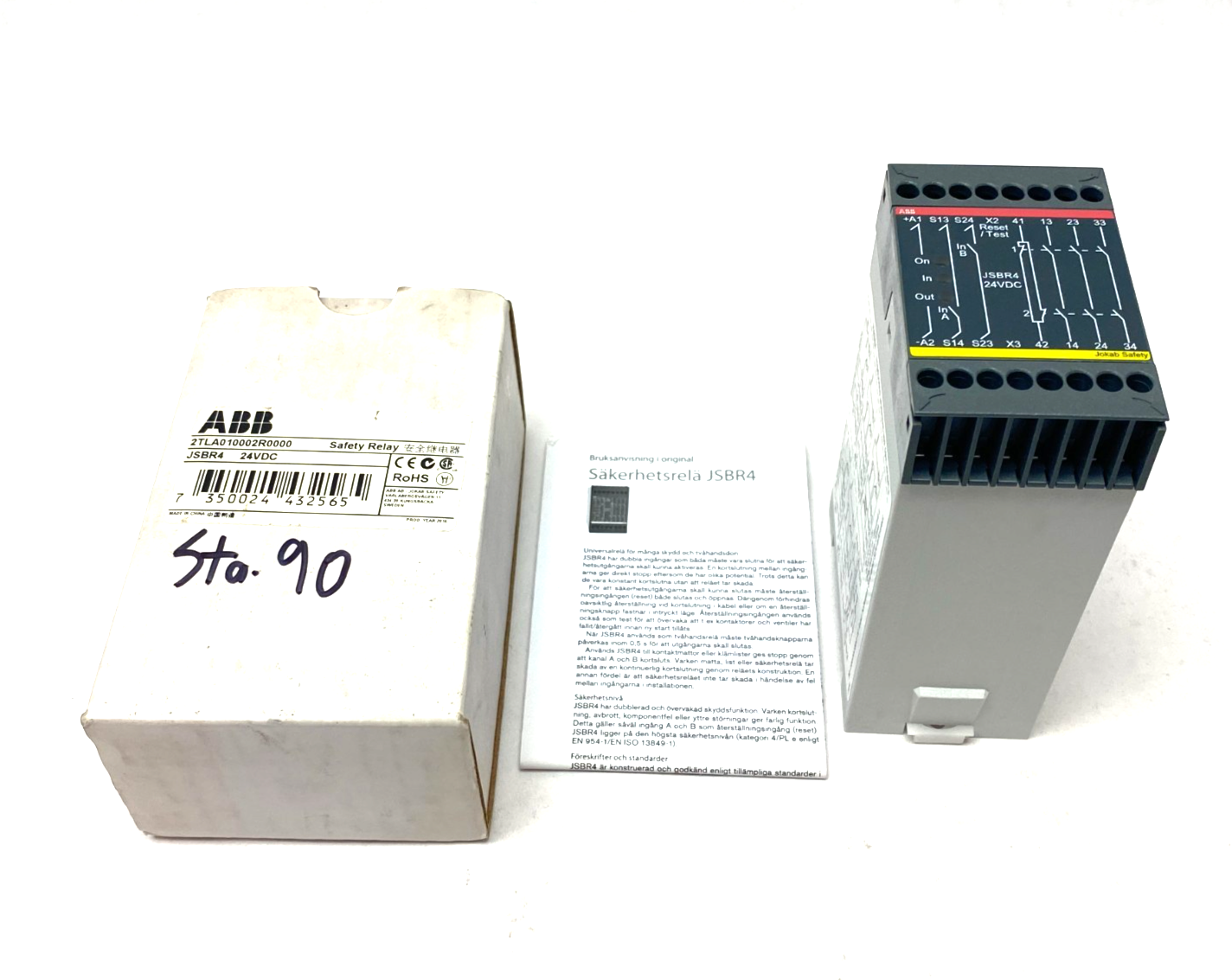 ABB 2TLA010002R0000 Jokab Safety Relay 24VDC JSBR4 - Maverick Industrial Sales