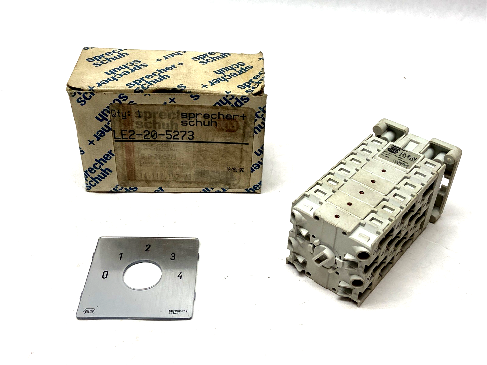 Sprecher+Schuh LE2-20-5273 Rotary Cam Switch 20A 3-Pole - Used - Maverick Industrial Sales