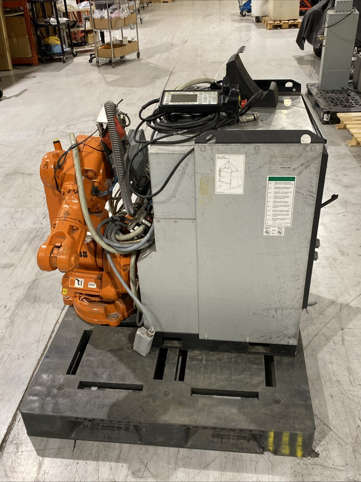 ABB IRB 140 M2004 Robot Arm w/ IRC 5 M2004 Robot Controller 3A3B 3x480V - Maverick Industrial Sales