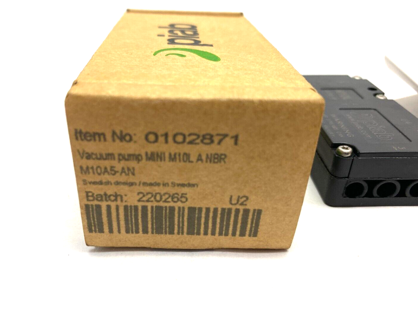 0102871 | Piab Vacuum Pump 55psi MINI M10L A NBR - New Other - Maverick Industrial Sales