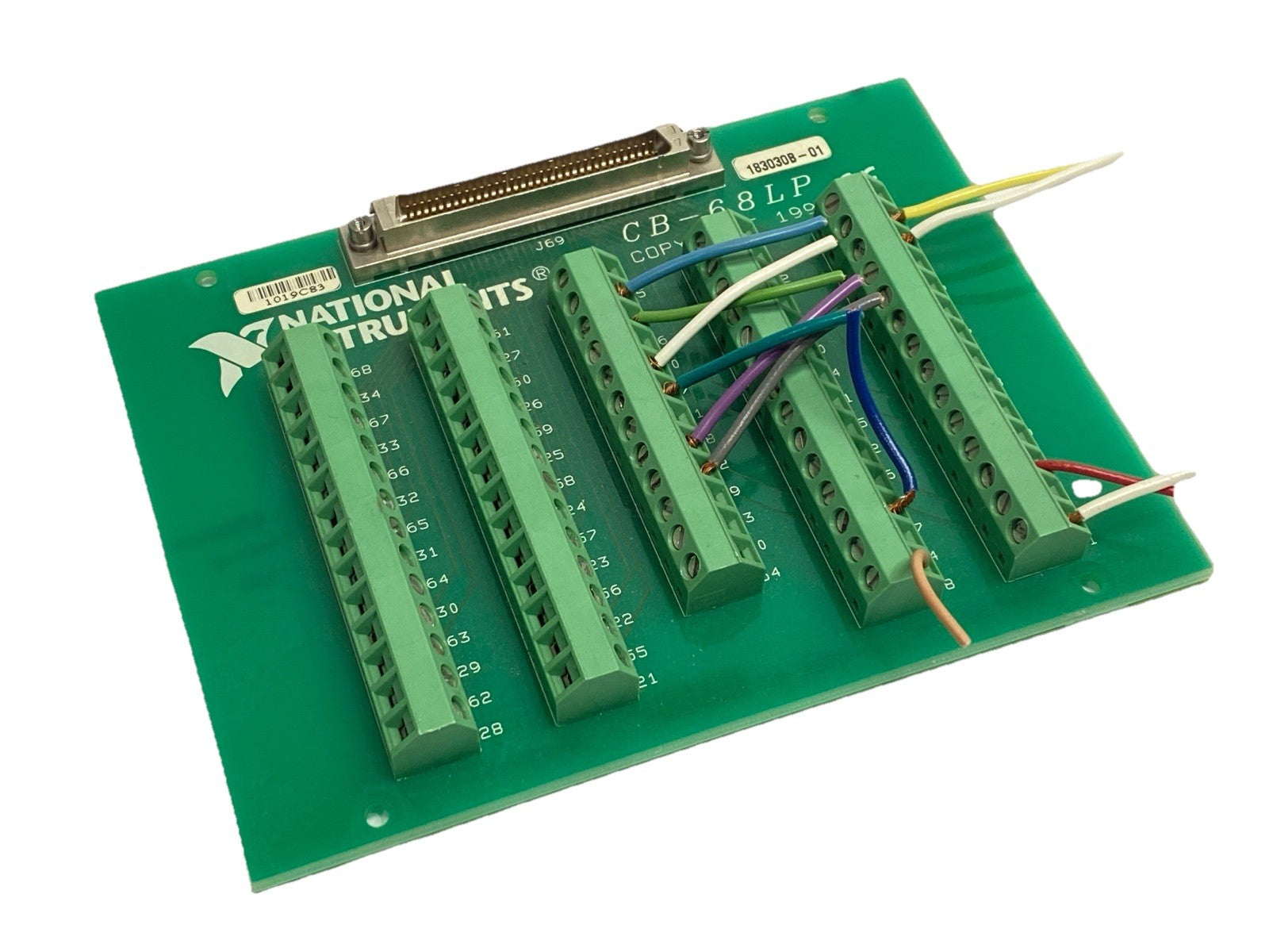 CB-68LP | National Instruments Terminal Block 68-Pin Screw To 68-Pin Female SCSI - Used - Maverick Industrial Sales