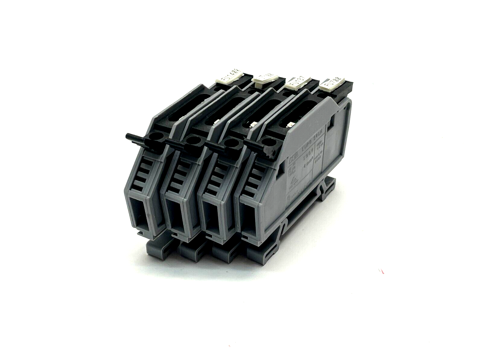 Morsettitalia EURO S4-LH Fusible Terminal Block w/ LED 12V-24V 43464 H LOT OF 4 - Maverick Industrial Sales