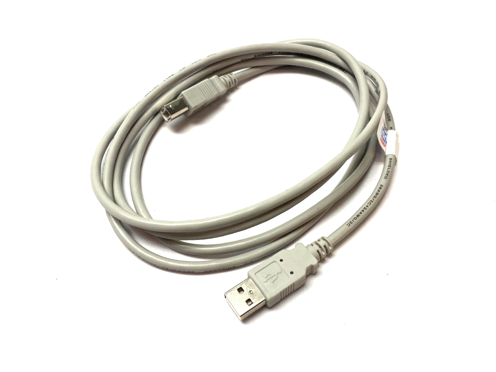 Advantech B+B SmartWorx TID 60000467 USB AM/BM Printer Cable 6' Length, GRAY - Maverick Industrial Sales