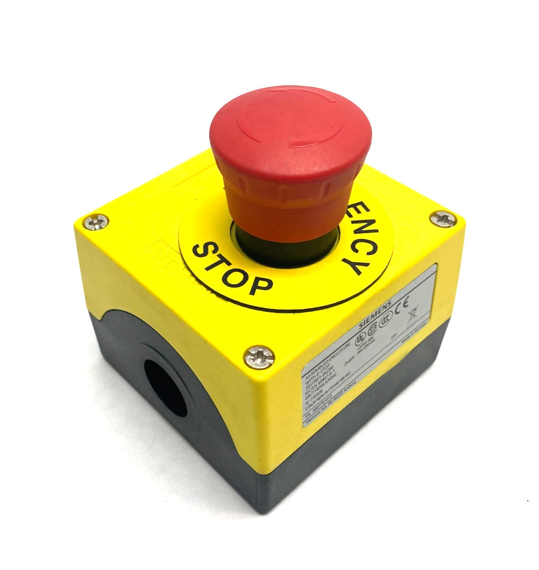 Siemens 3SU1801-0NZ00 K0Y Sirius ACT Plastic Emergency Stop Housing Assembly - Maverick Industrial Sales