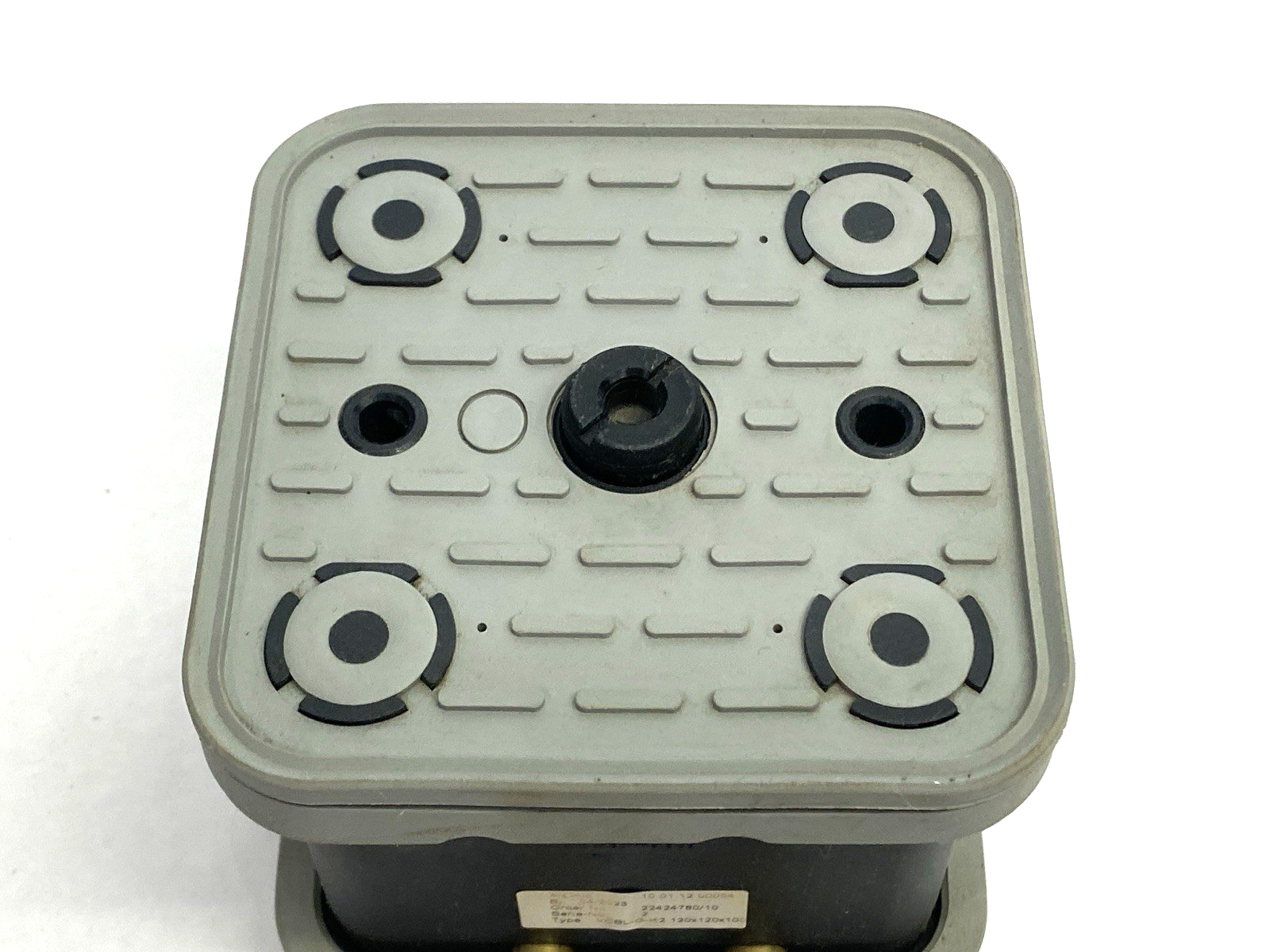 Schmalz 10.01.12.00054 Vacuum Pod Block w/ Pin 120mm x 120mm x 100mm VCBL-G-K2 - Maverick Industrial Sales