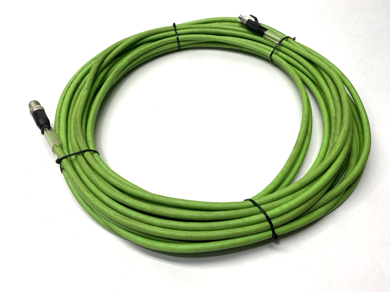 Beckhoff ZK1090-6191-0150 Double Ended EtherCAT Cordset M12 M to RJ45 M 15m - Maverick Industrial Sales