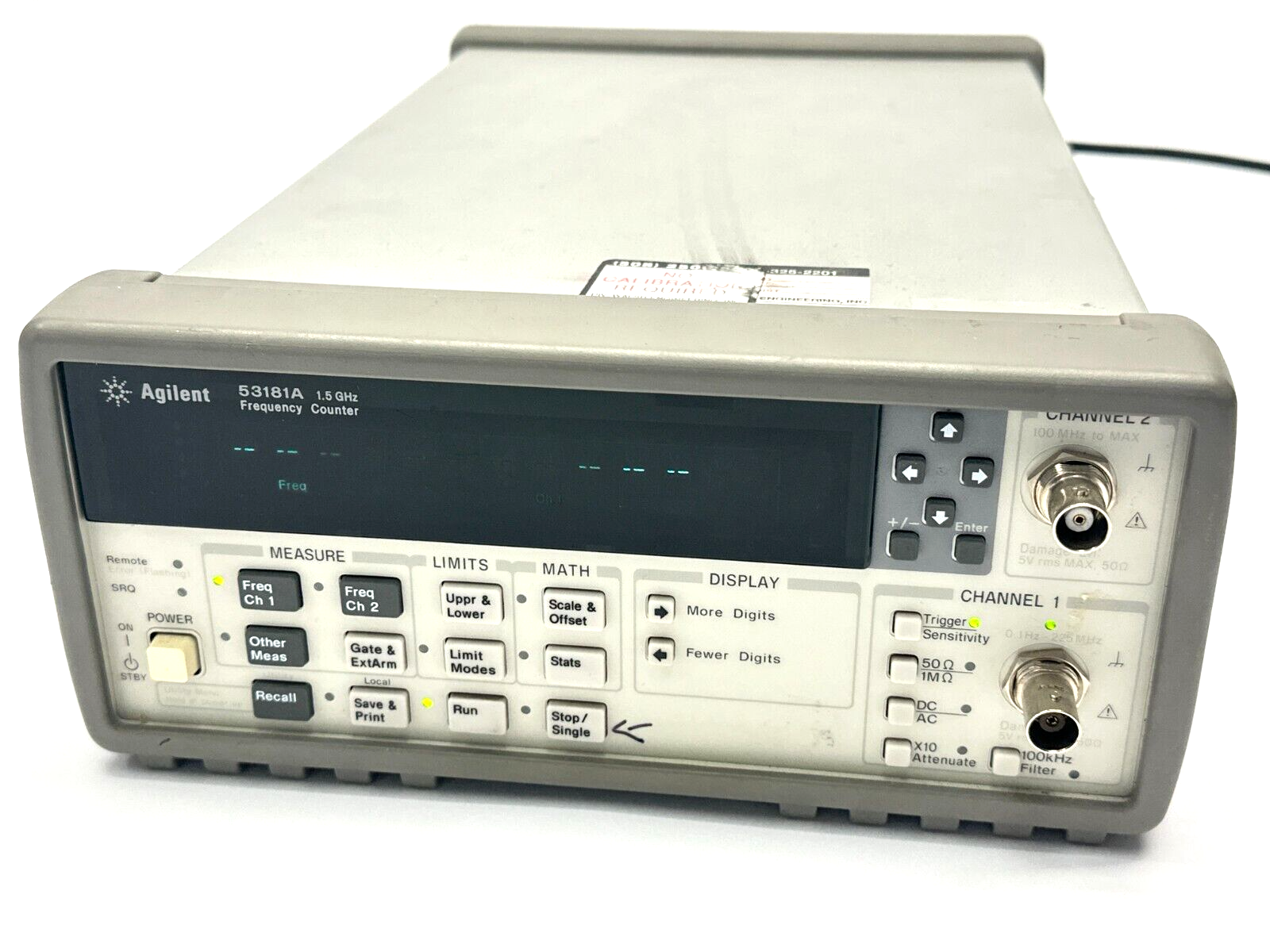 Agilent 53181A 1.5GHz Frequency Counter - Maverick Industrial Sales