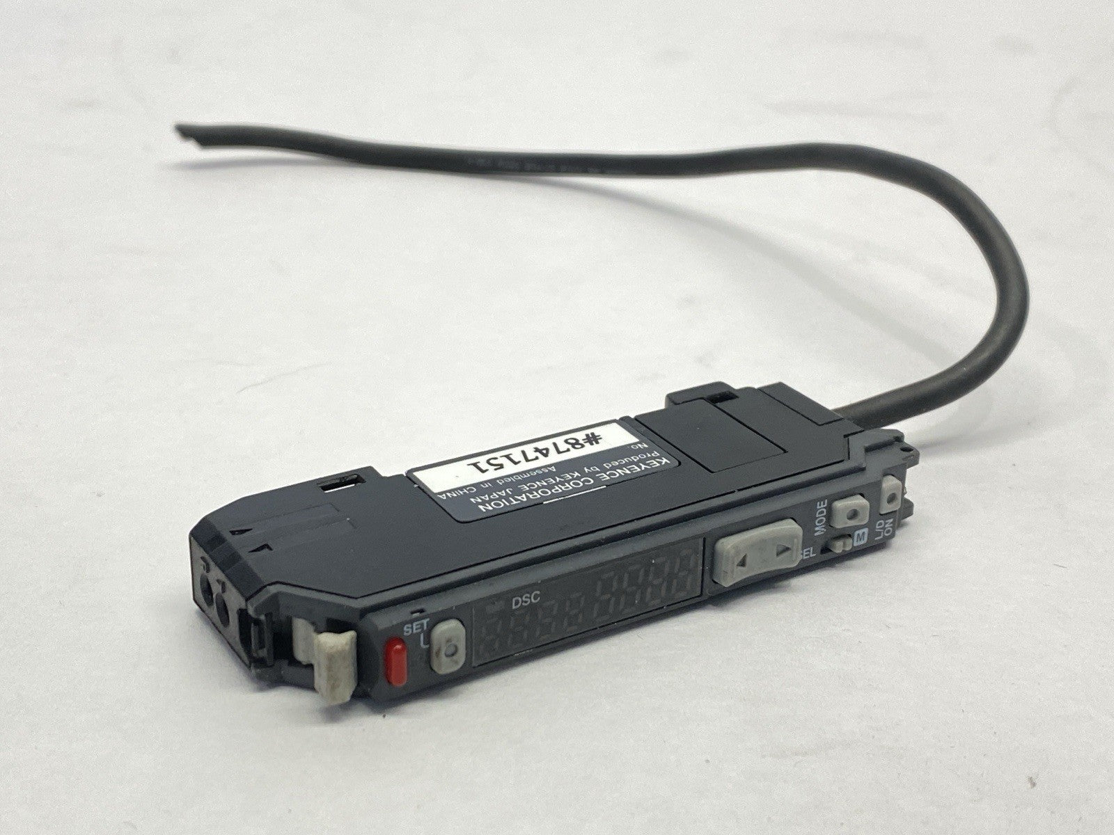 Keyence FS-V31P Fiber Amplifier Main Unit 7" Cable NO COVER - Maverick Industrial Sales