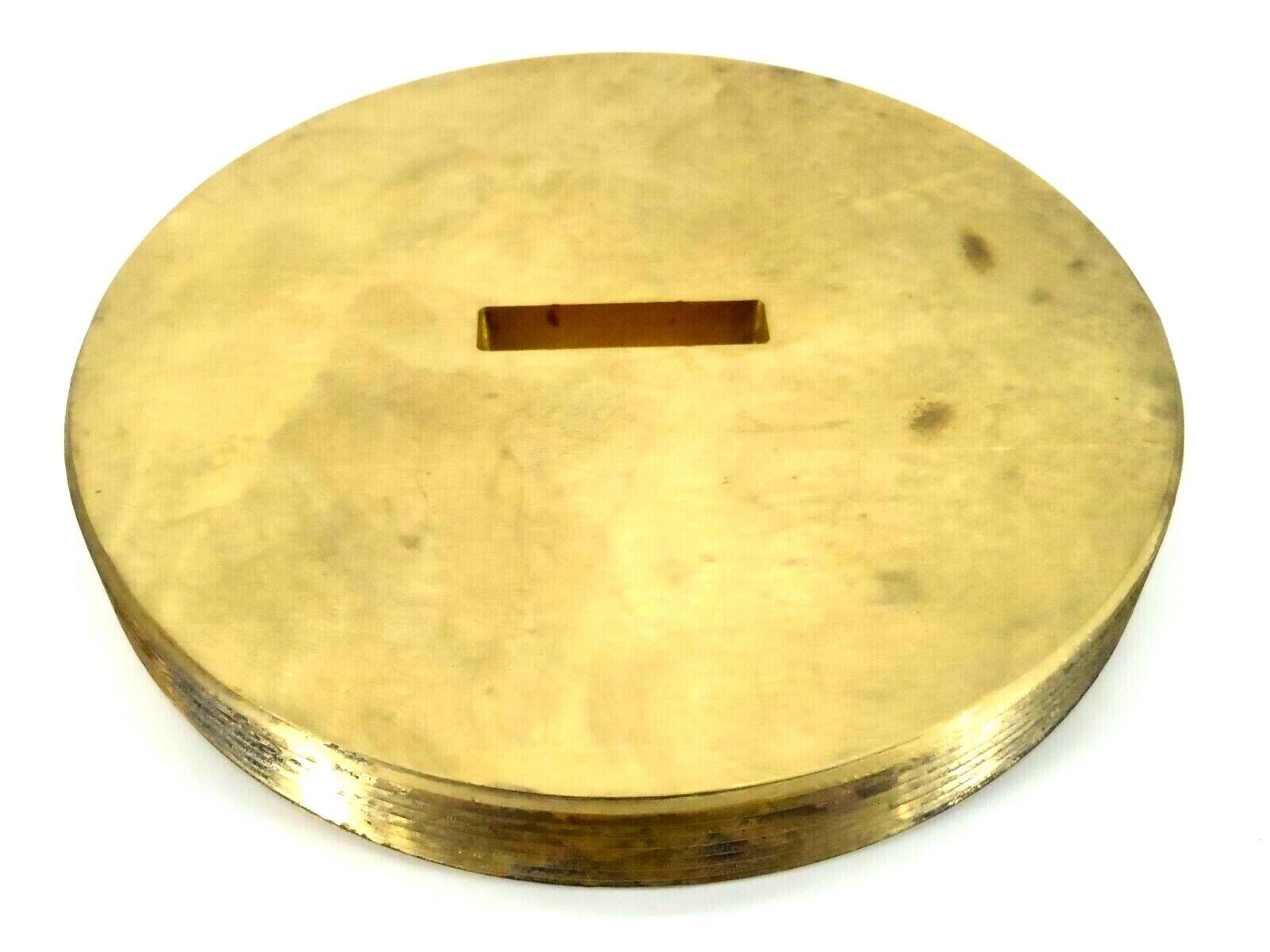 Brass Threaded 8" x 1" Inch Pipe Plug 8 IPS Straight CNC Machined Finish - Maverick Industrial Sales