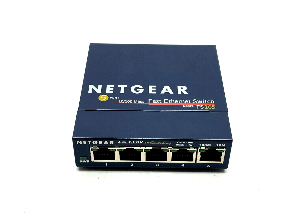 Netgear FS105 ProSafe 5-Port 10/100 Switch v2 - Maverick Industrial Sales