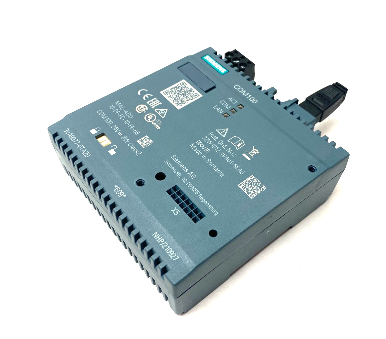 Siemens 3VA9977-0TA20 SENTRON COM100 Breaker Data Server Accessory Module - Maverick Industrial Sales