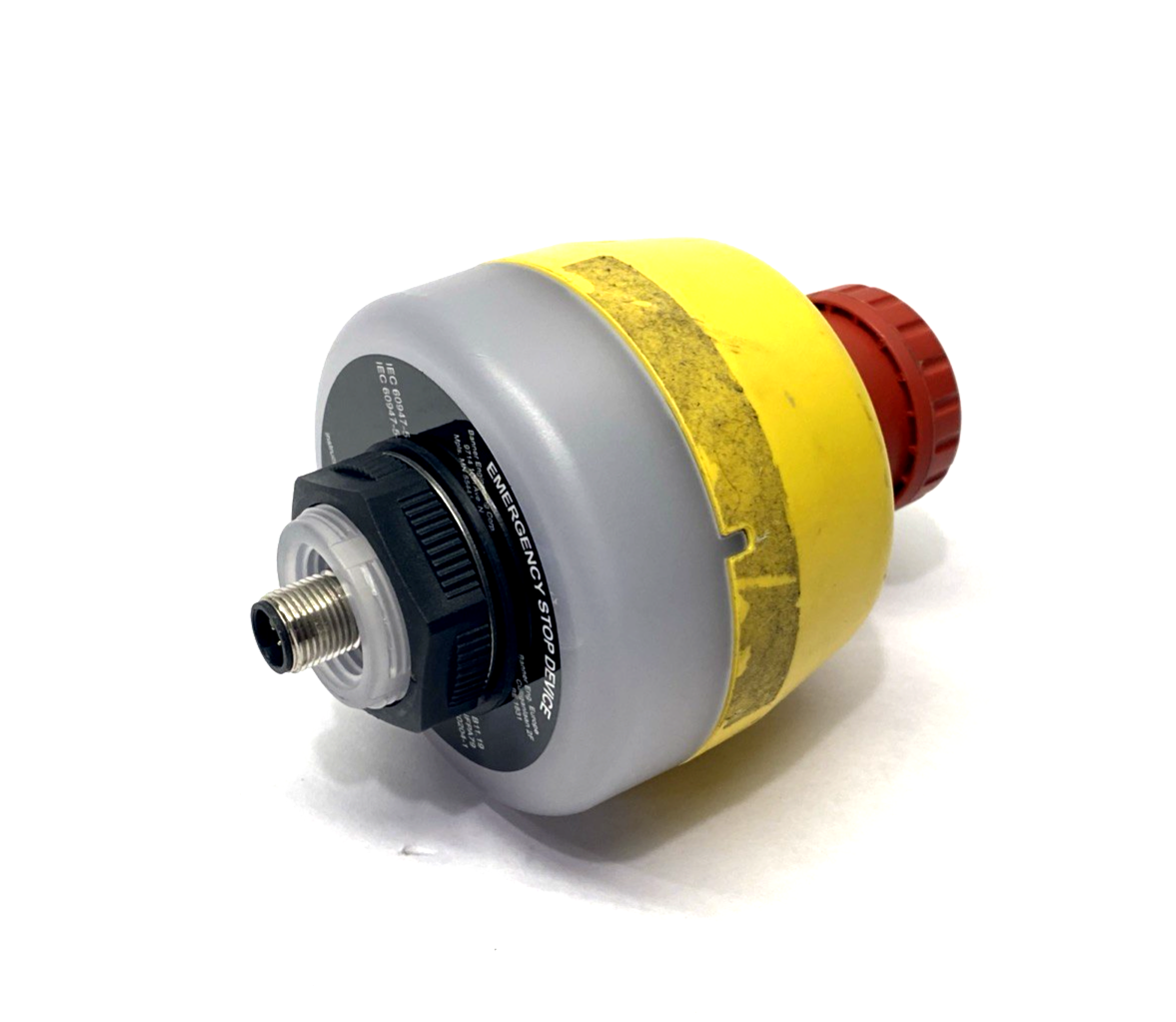 Banner SSA-EB1PLGR-0DECQ8 30mm Mount E-Stop M12 8-Pin 808878 DAMAGED THREADS - Maverick Industrial Sales