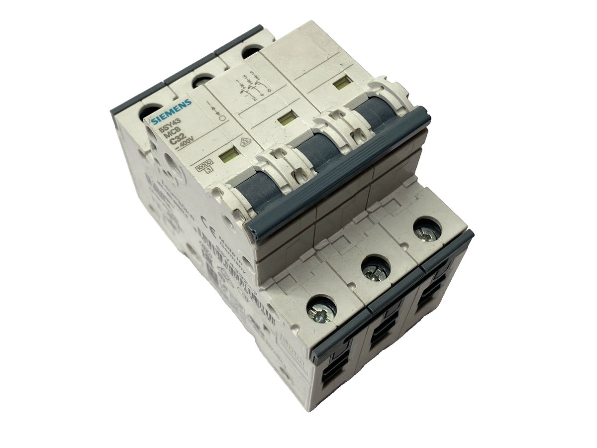 5SY4332-7 | Siemens Miniature Circuit Breaker 3-Pole 32A 400V - Used - Maverick Industrial Sales
