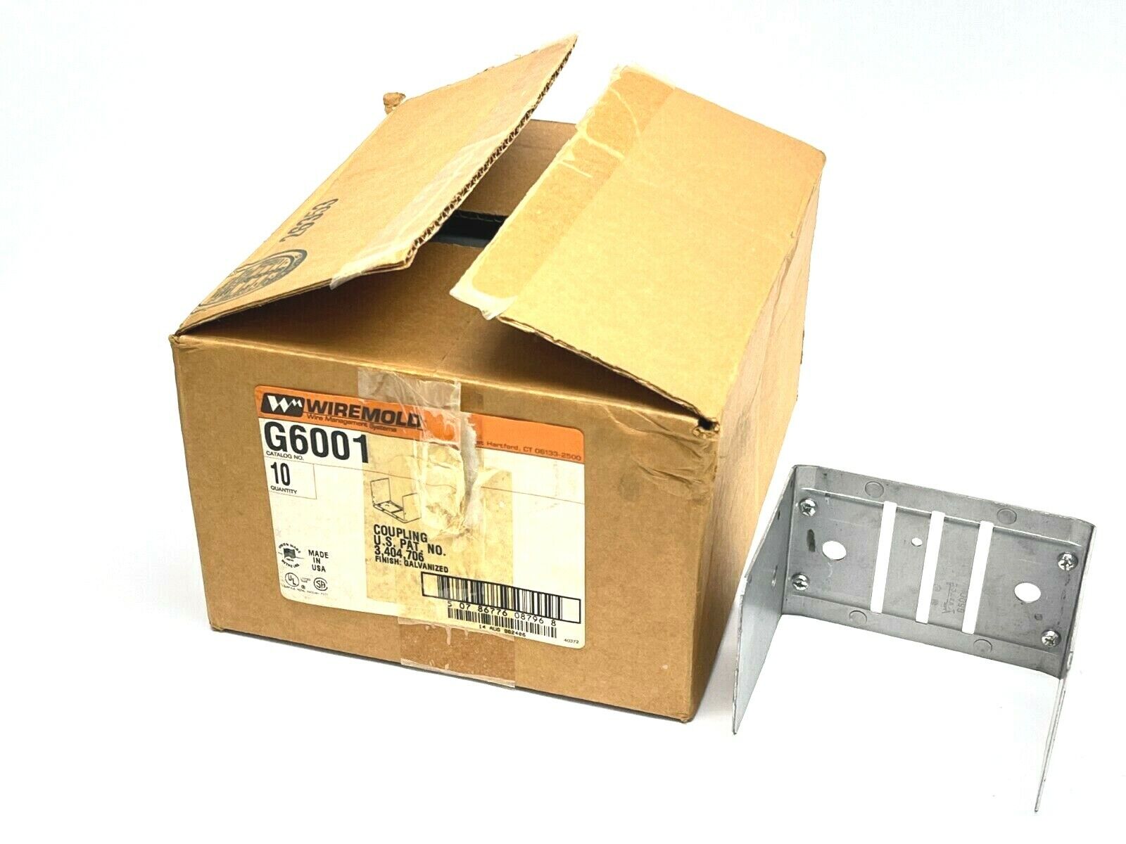 G6001 | Wiremold Divider Clip Coupling BOX OF 10 - New – Open box - Maverick Industrial Sales
