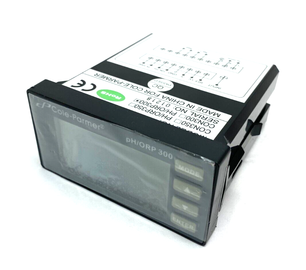 Cole Parmer PH/ORP300 Temperature DIN Controller 1/8" DIN 2 SPDT Relays - Maverick Industrial Sales