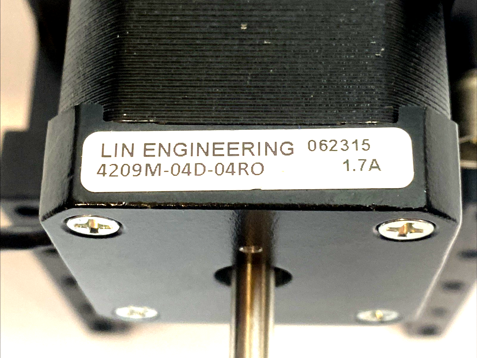 804-6638A | Parker Z-Axis Linear Stage w/Lin Engineering 4209M Stepper Motor- Used - Maverick Industrial Sales