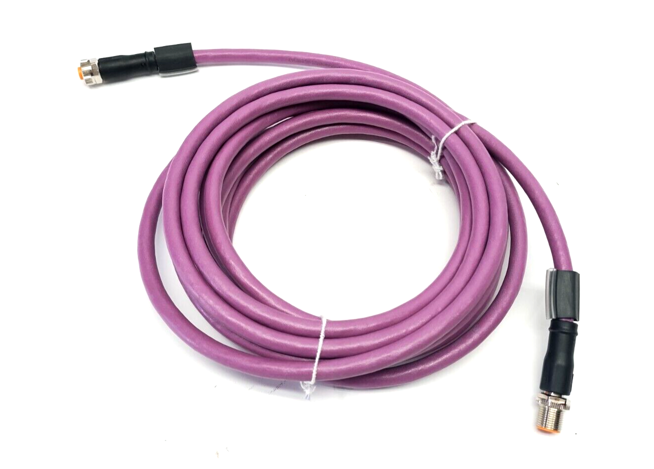 ifm EVC963 CAN Bus Cable 5-Pin M12 Male - Female 5m VDOGH050MSE0005C05STGH050MSS - New – Open box - Maverick Industrial Sales