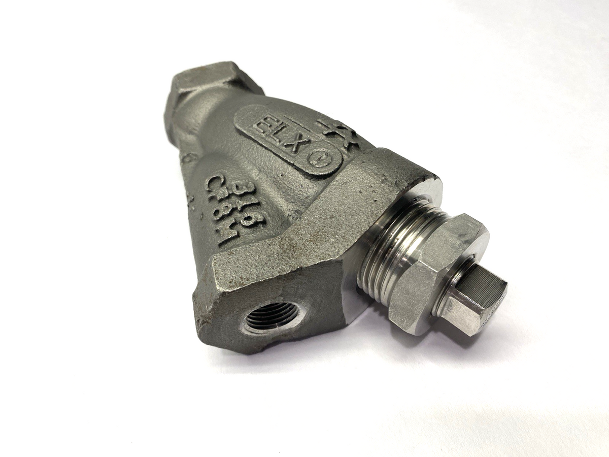 Paget SC-1/8-1/2-108-A Y-Strainer Valve 1/2" & 2x 1/8" Ports 316 600PSI - Maverick Industrial Sales