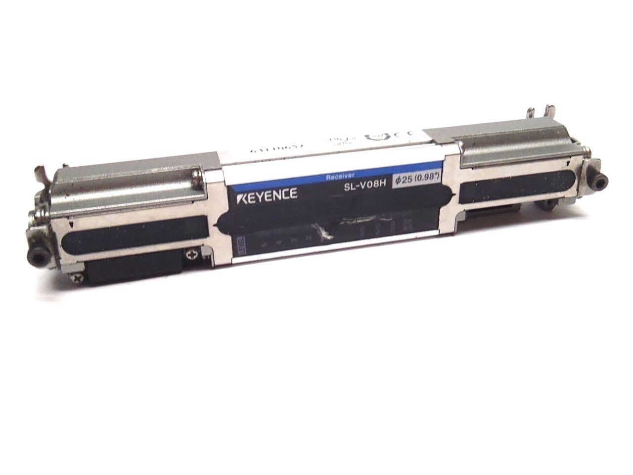 Keyence SL-V08H-R Safety Light Curtain Receiver 24V DC 70mA Class 2 Ø25 (0.98") - Maverick Industrial Sales