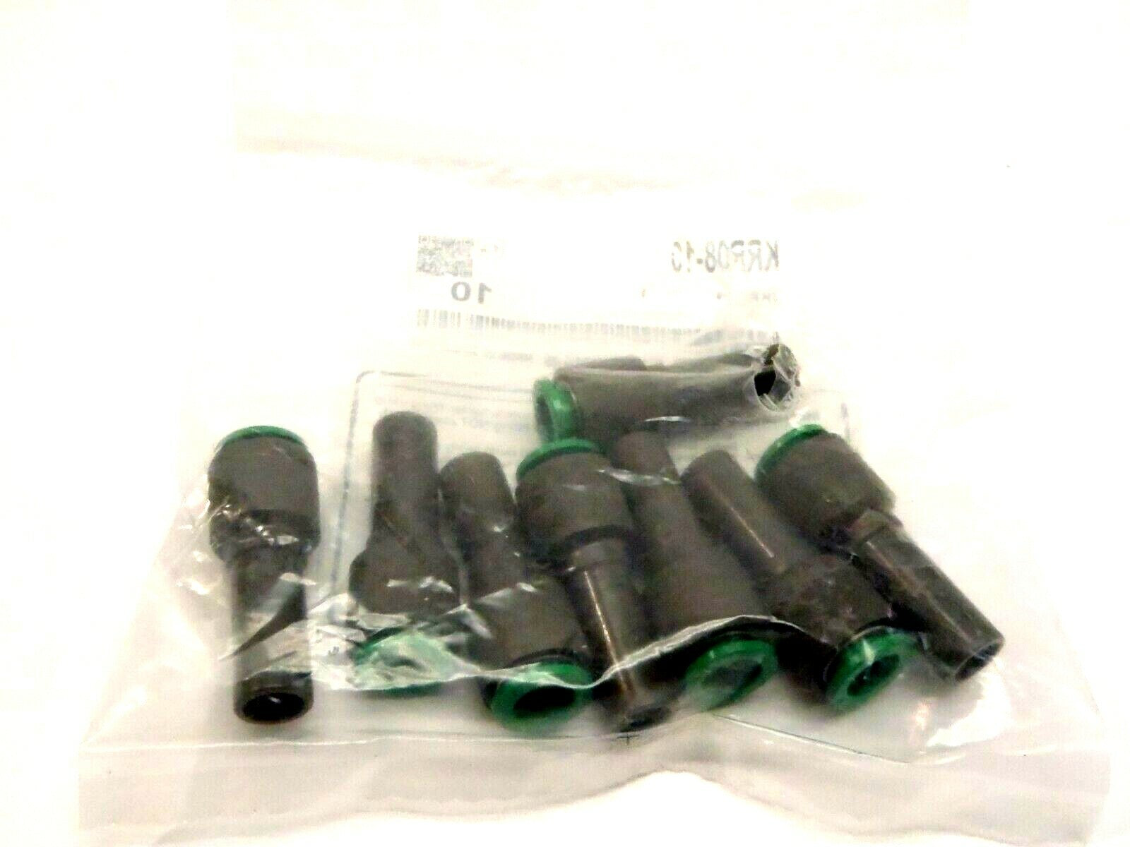 SMC KRR08-10 8mm 5/16 Inch Pneumatic Tee Fittings LOT OF 8 - New – Open box - Maverick Industrial Sales