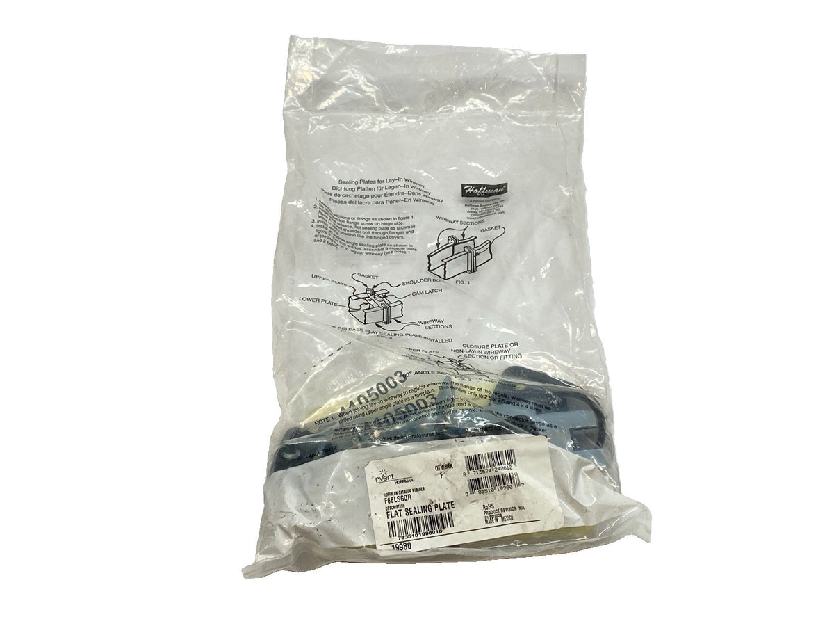 Hoffman F66LSGQR Flat Sealing Plate Cover and Gasket for Wireway 6" x 6" 19980 - Maverick Industrial Sales