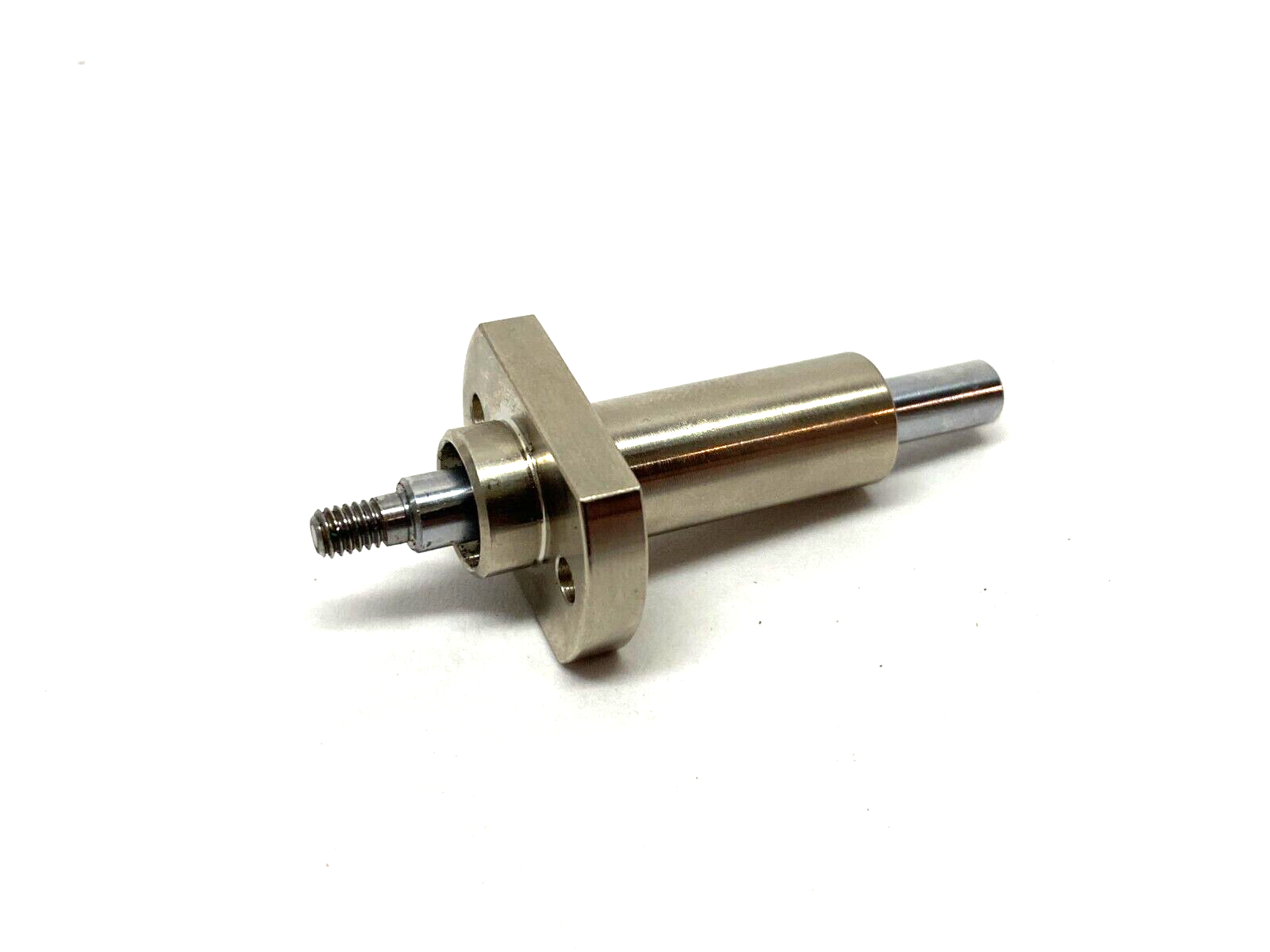Pilot Flanged Linear Ball Bearing w/ 6mm Threaded Tip Rod, 12mm Overall Diameter - Maverick Industrial Sales