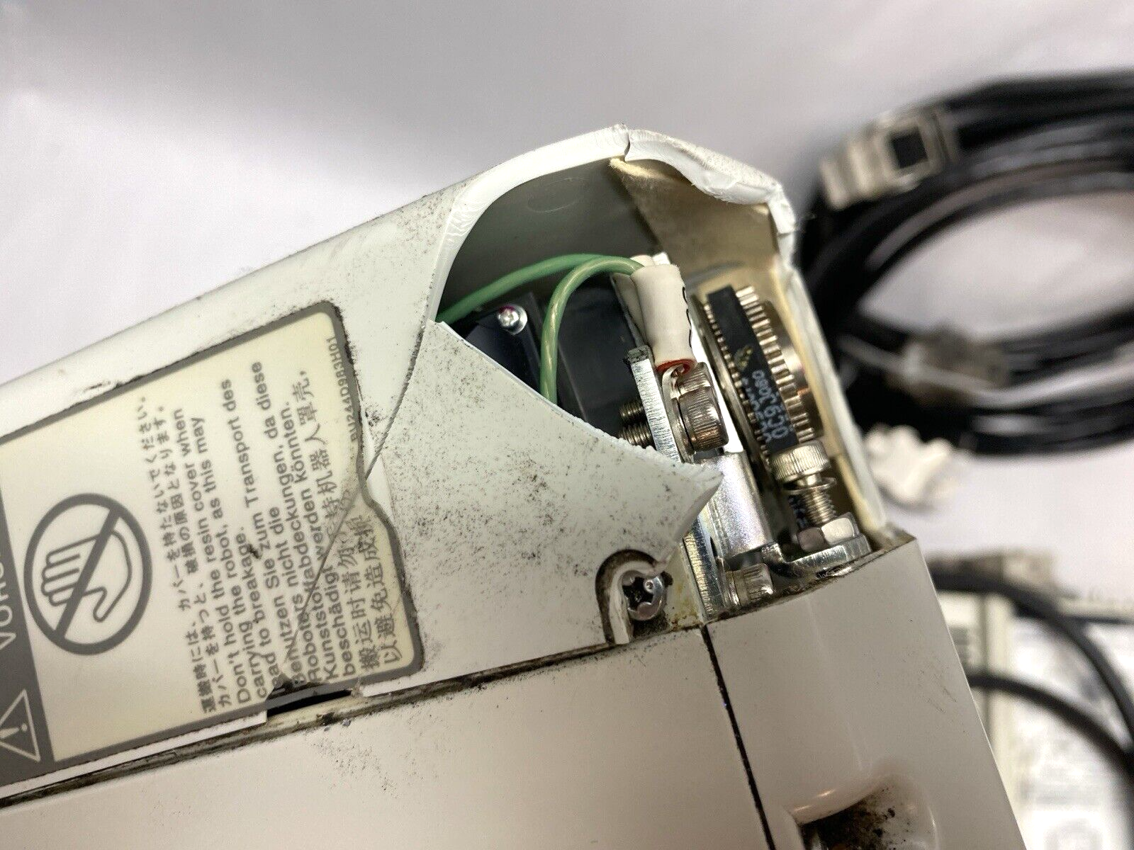 Mitsubishi RV-2SDB-S15 Industrial Robot, Melfa CR1DA-771-S15 Control and R32TB - For parts or not working - Maverick Industrial Sales