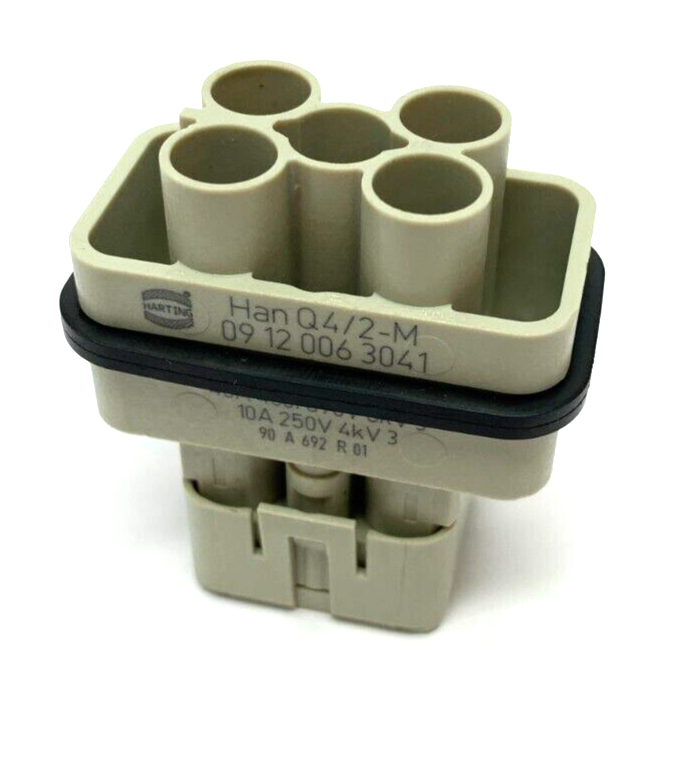 Harting 09120063041 Han Q4/2-M Male Crimp Connector - New – Open box - Maverick Industrial Sales