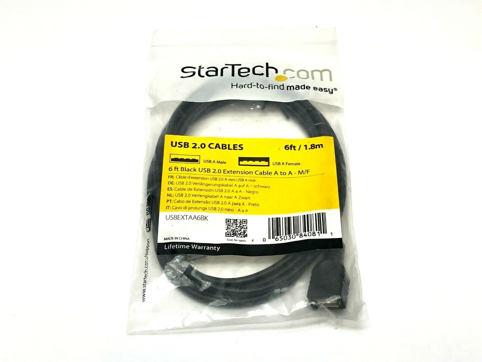 USBEXTAA6BK | StarTech USB Extension Cable 6ft - New - Maverick Industrial Sales