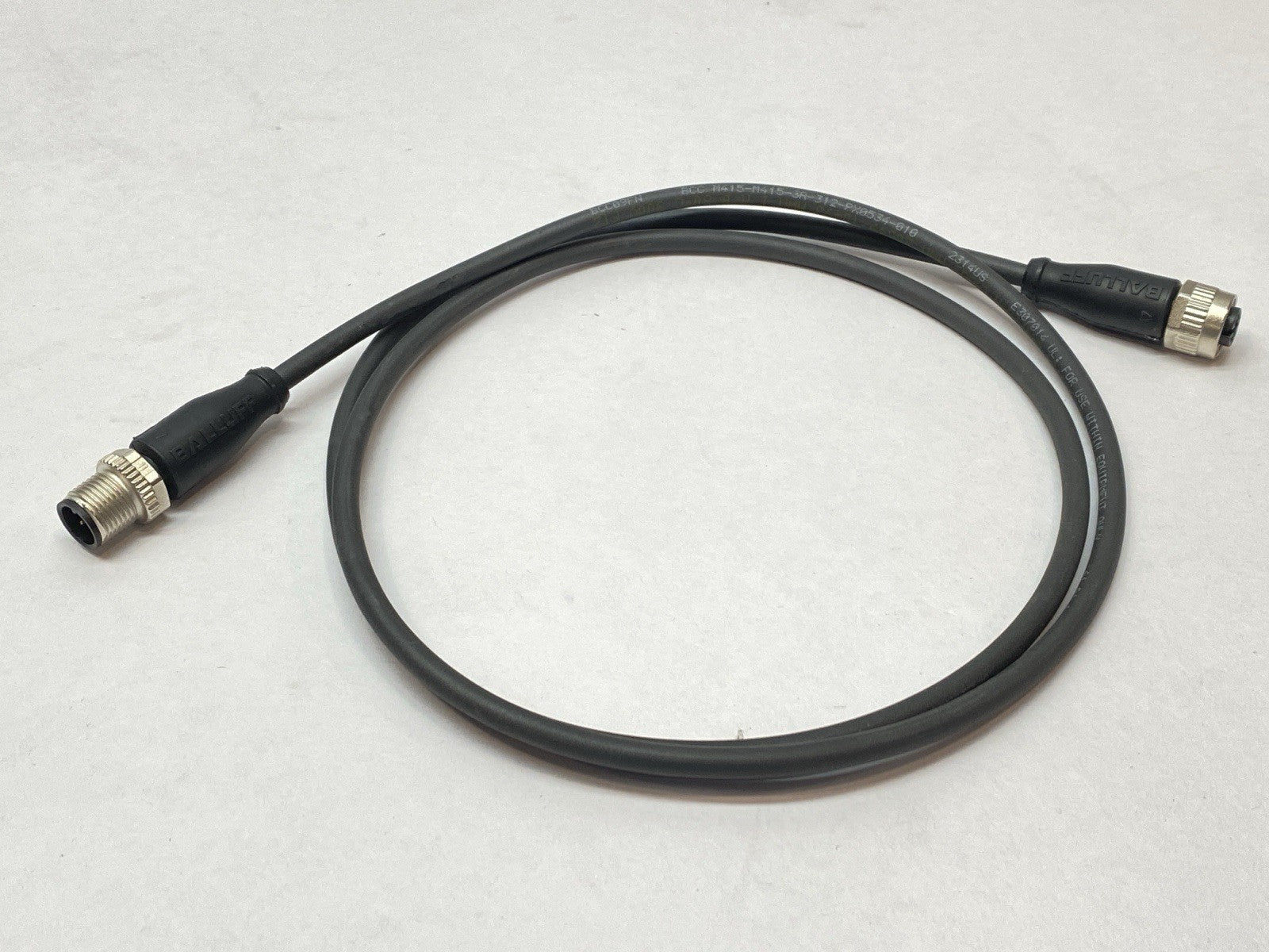 BCC09FN | Balluff Double-Ended Cordset M12 M/F 1m BCC M415-M415-3A-312-PX0534-010 - Used - Maverick Industrial Sales