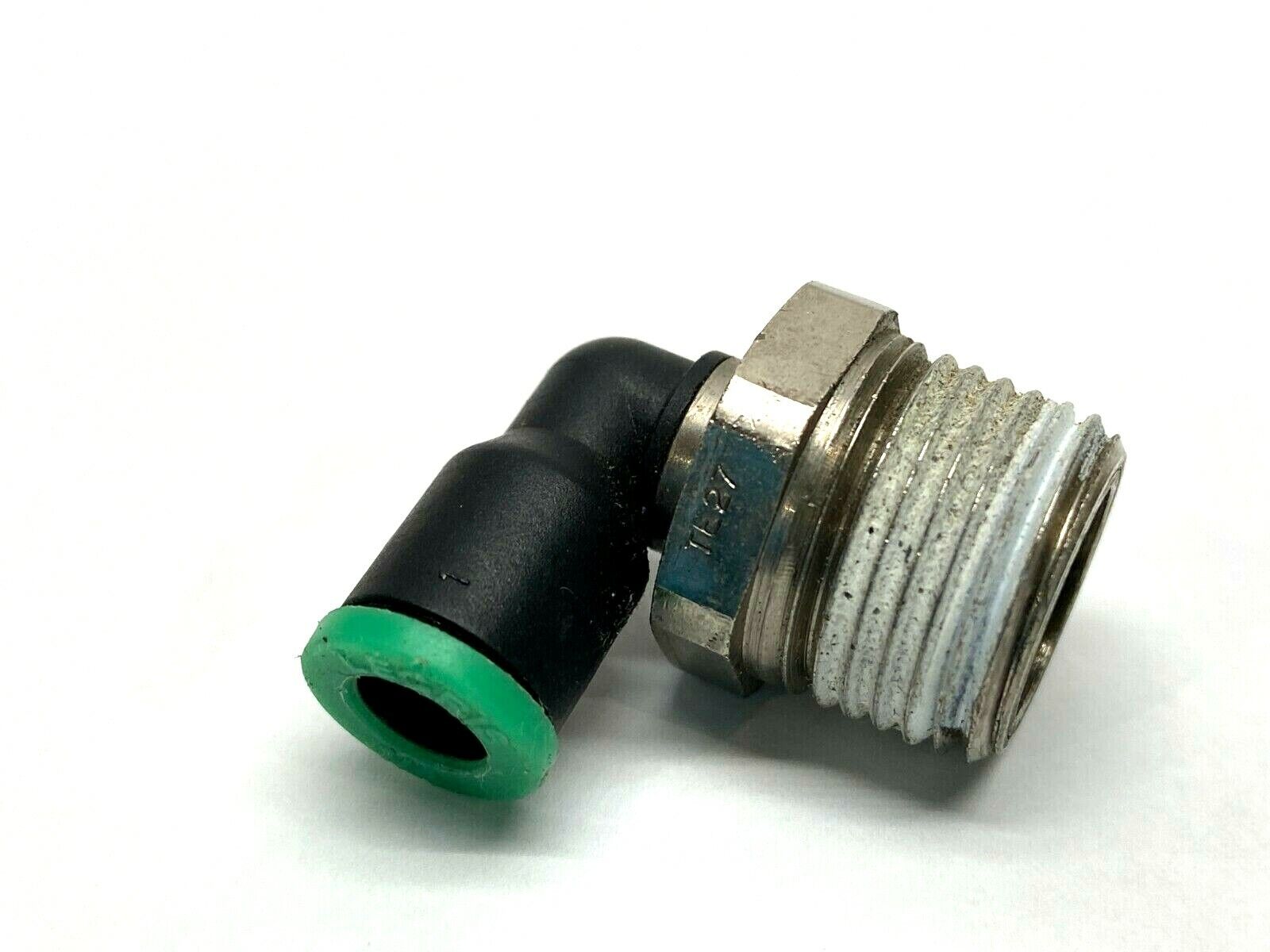 Legris Tube to Pipe Elbow 1/4" O.D. PTC x 3/8" MNPT - Used - Maverick Industrial Sales