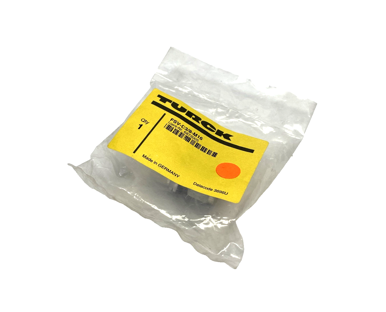 6873005, FSV-D3/8-M16 | Turck FSV-D3/8-M16 Flow Monitor Adapter M16 to 3/8 in. Tubing 6873005 - New - Maverick Industrial Sales