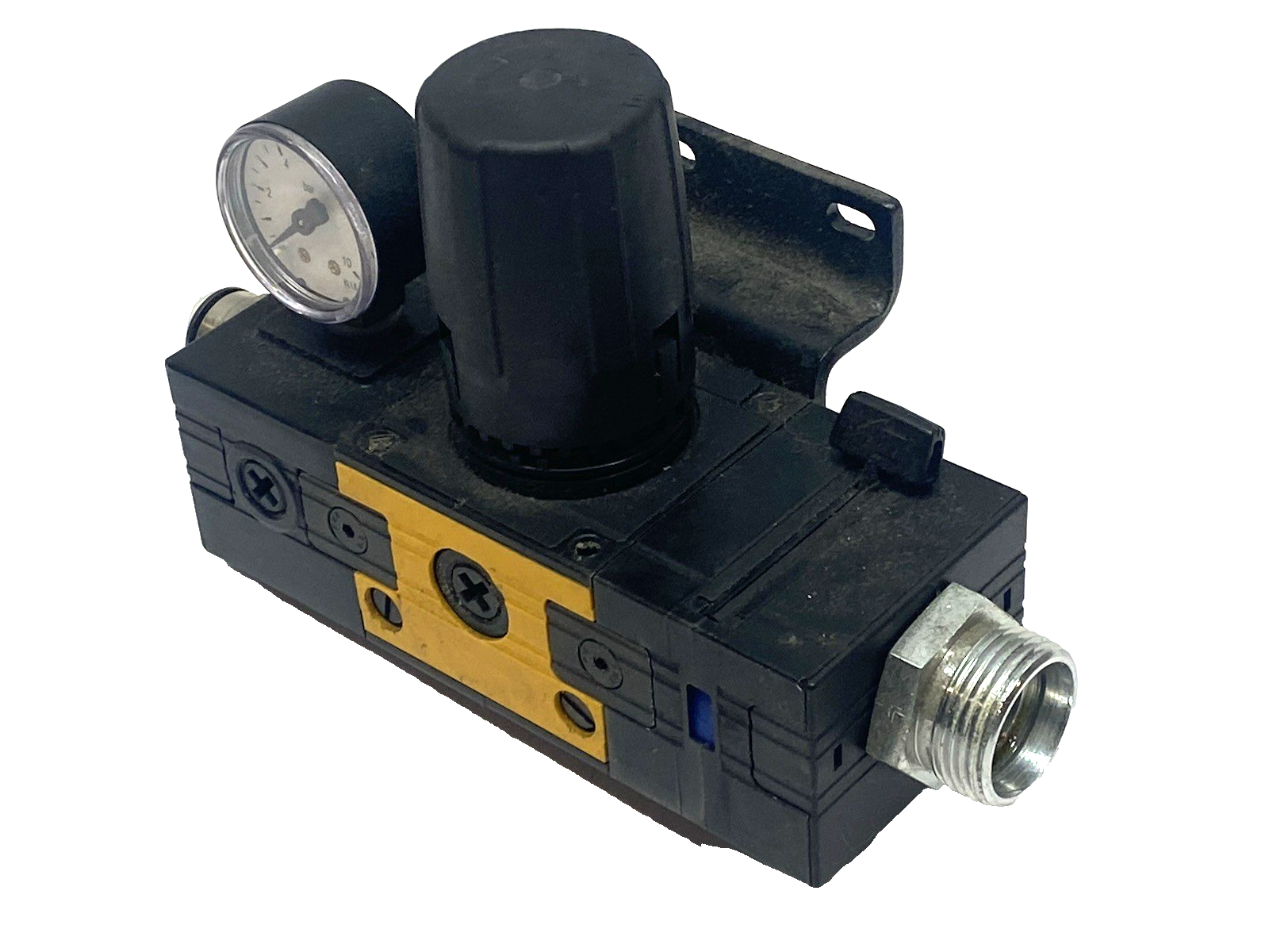 Knapp Pneumatic Air Regulator w/Gauge Modular Inline Unit - Maverick Industrial Sales