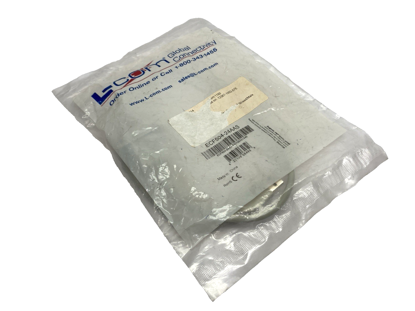 ECF504-24AAS USB | L-Com Female Bulkhead to Male - New - Maverick Industrial Sales