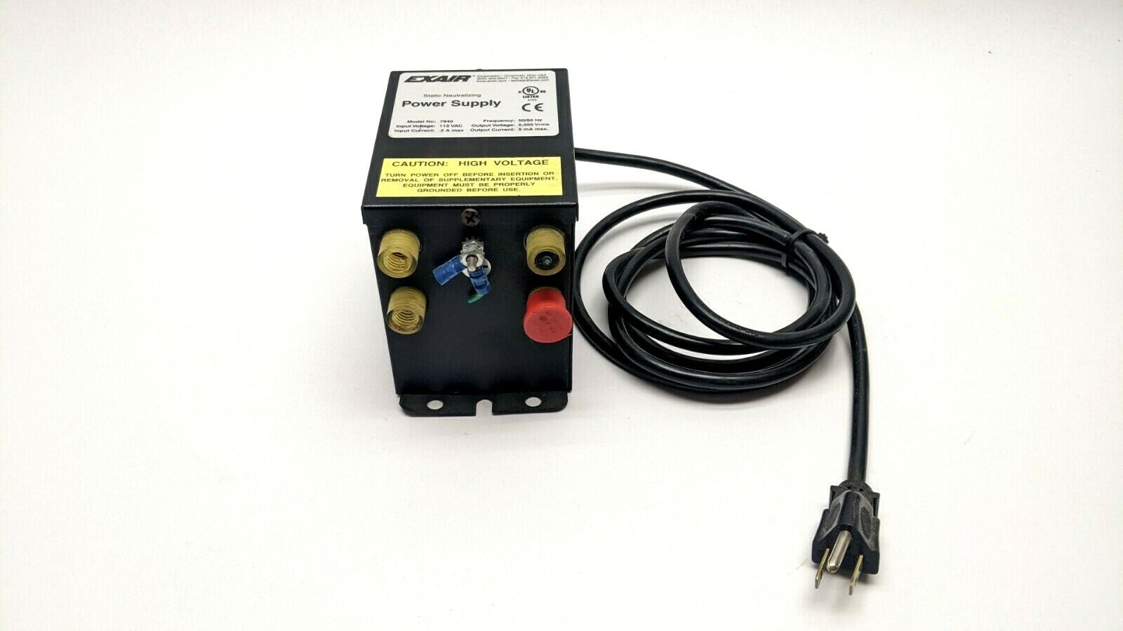 Exair 7940 Static Neutralizing Power Supply 115V - For parts or not working - Maverick Industrial Sales