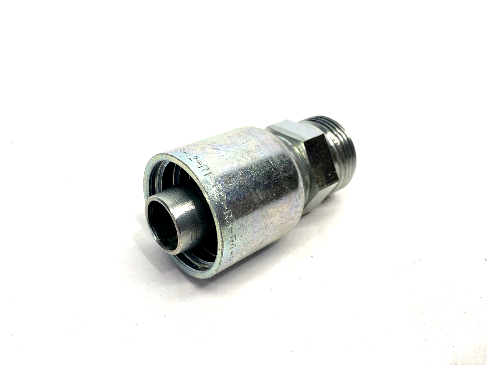 Parker 1D043-22-12 Crimp Style Hydraulic Hose Fitting 3/4" Hose ID, M30x2.0 - New – Open box - Maverick Industrial Sales