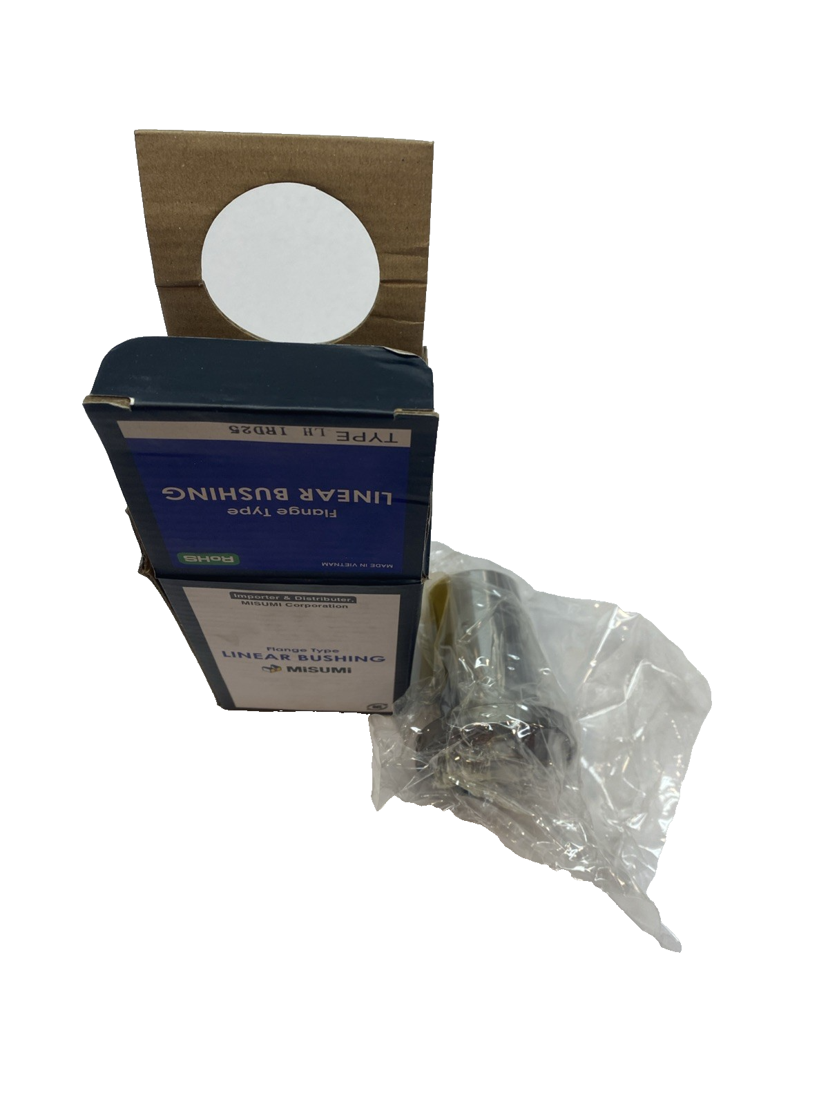 MiSUMi LHIRD25 Pilot Center-Flanged Linear Bearing 25 mm - New – Open box - Maverick Industrial Sales