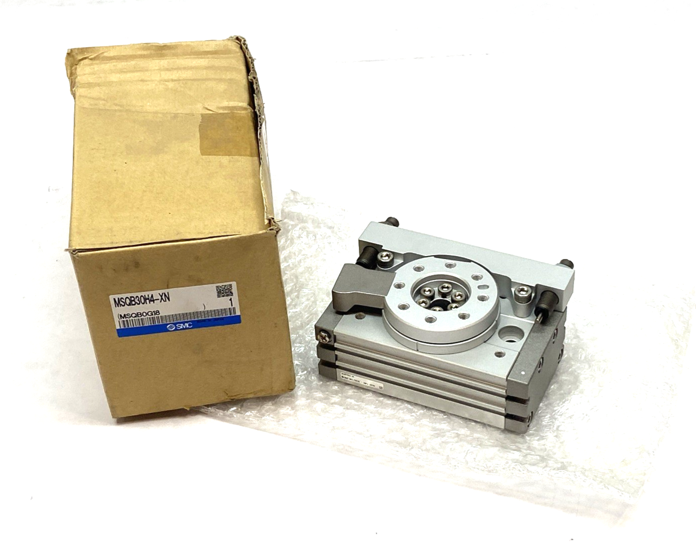 SMC MSQB30H4-XN Double-Acting Rotary Actuator Table 30mm, Rack & Pinion, 0-190° - Maverick Industrial Sales