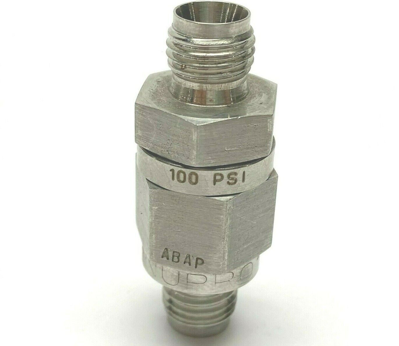 Swagelok 1/4" Male NPT 100 PSI Excess Flow Valve Fitting - Used - Maverick Industrial Sales