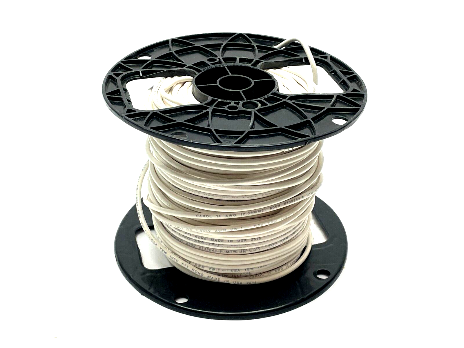 76812.R8.02 | Carol Hook-Up Wire 14 AWG PVC 200ft Length - New – Open box - Maverick Industrial Sales