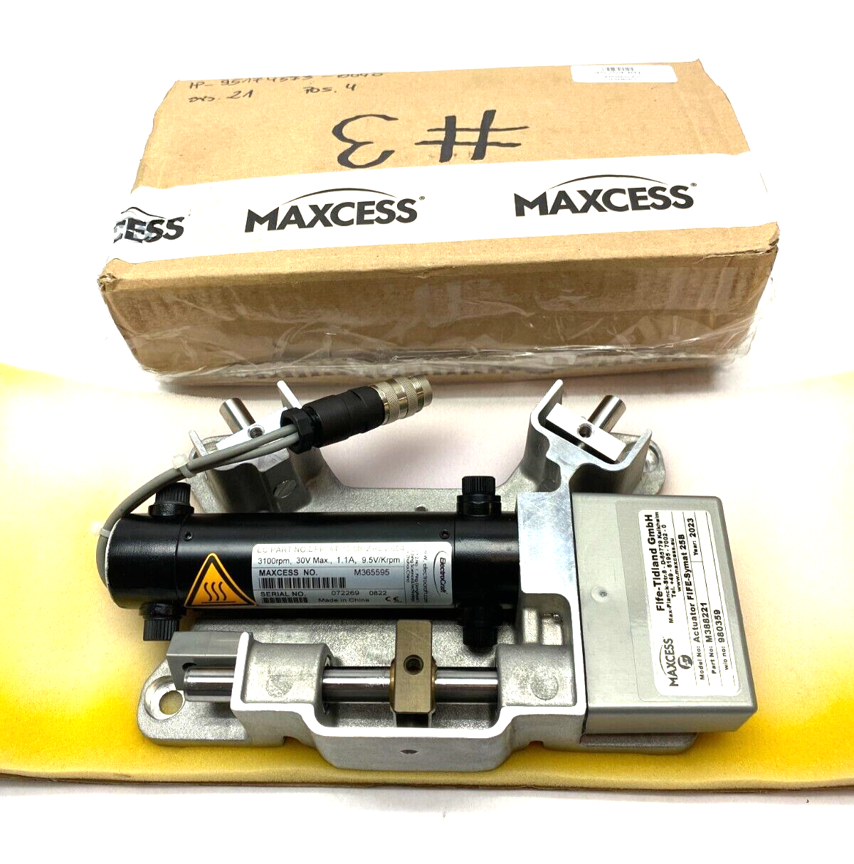 Fife-Tidland Maxcess M388221 Actuator Drive Unit FIFE-Symat 25B 6-Pin Connector - Maverick Industrial Sales