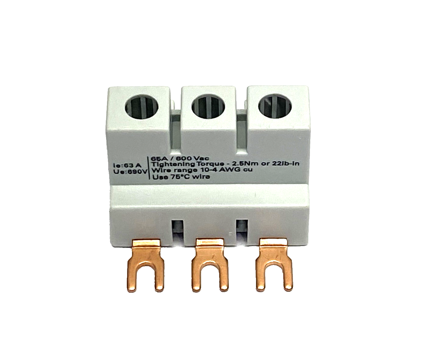 Siemens 5ST2 600 Distribution Block 10-4 AWG 65A 600VAC - Maverick Industrial Sales