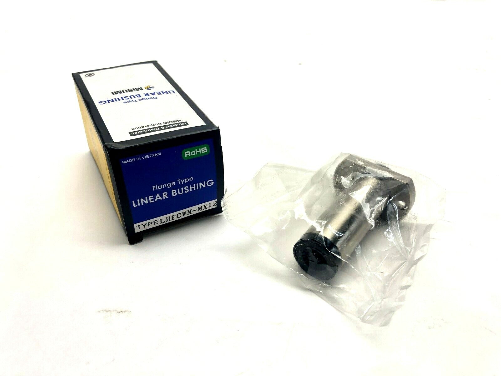 MiSUMi LHFCWM-MX12 Flange Type Linear Bushing w/ Lubrication - Used - Maverick Industrial Sales