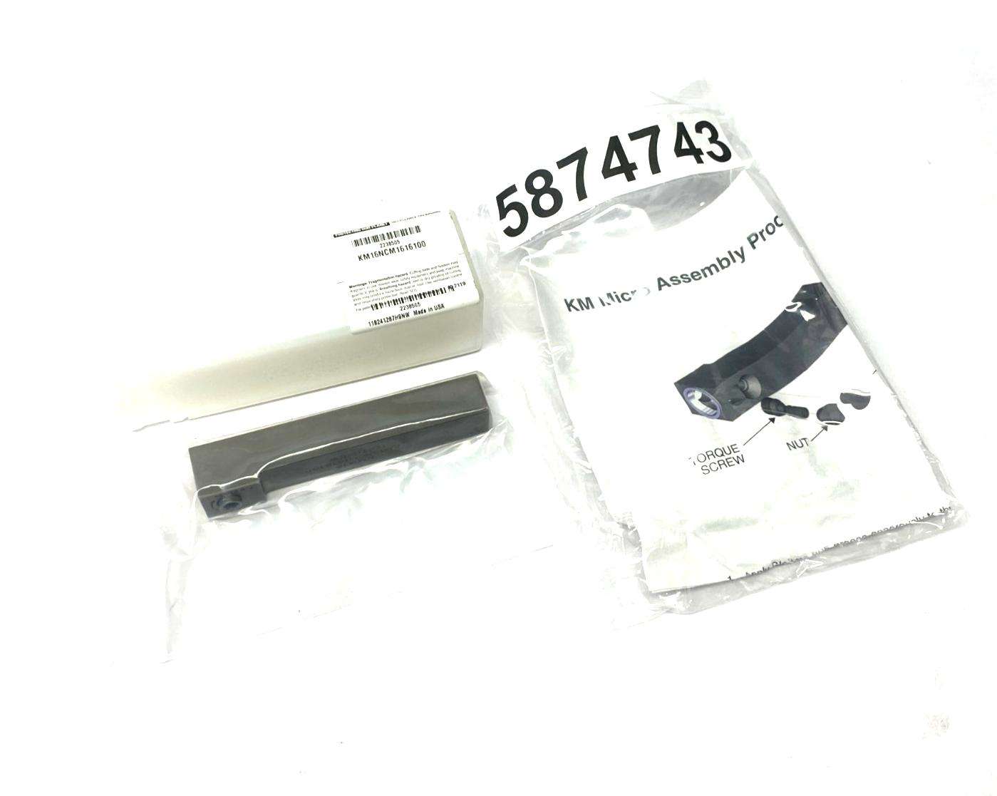 2238505 | Kennametal KM Micro™ Clamping Unit NCM Square Shank KM16NCM1616100 - New - Maverick Industrial Sales