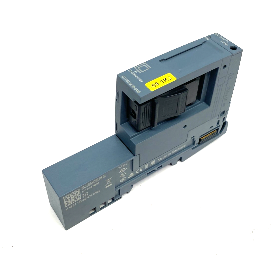 Siemens 6ES7193-6AS00-0AA0 SIMATIC ET 200SP Bus Adapter, w/ 6ES7193-6BN00-0NE0 - Maverick Industrial Sales