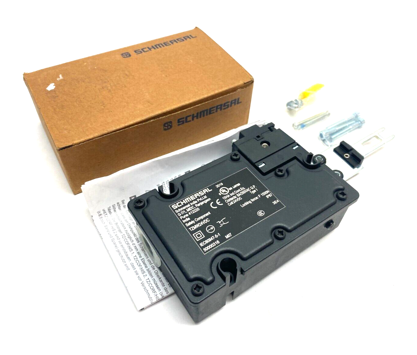 Schmersal TZMW24VDC Electromechanical Solenoid Interlock Device 131017576 - New – Open box - Maverick Industrial Sales