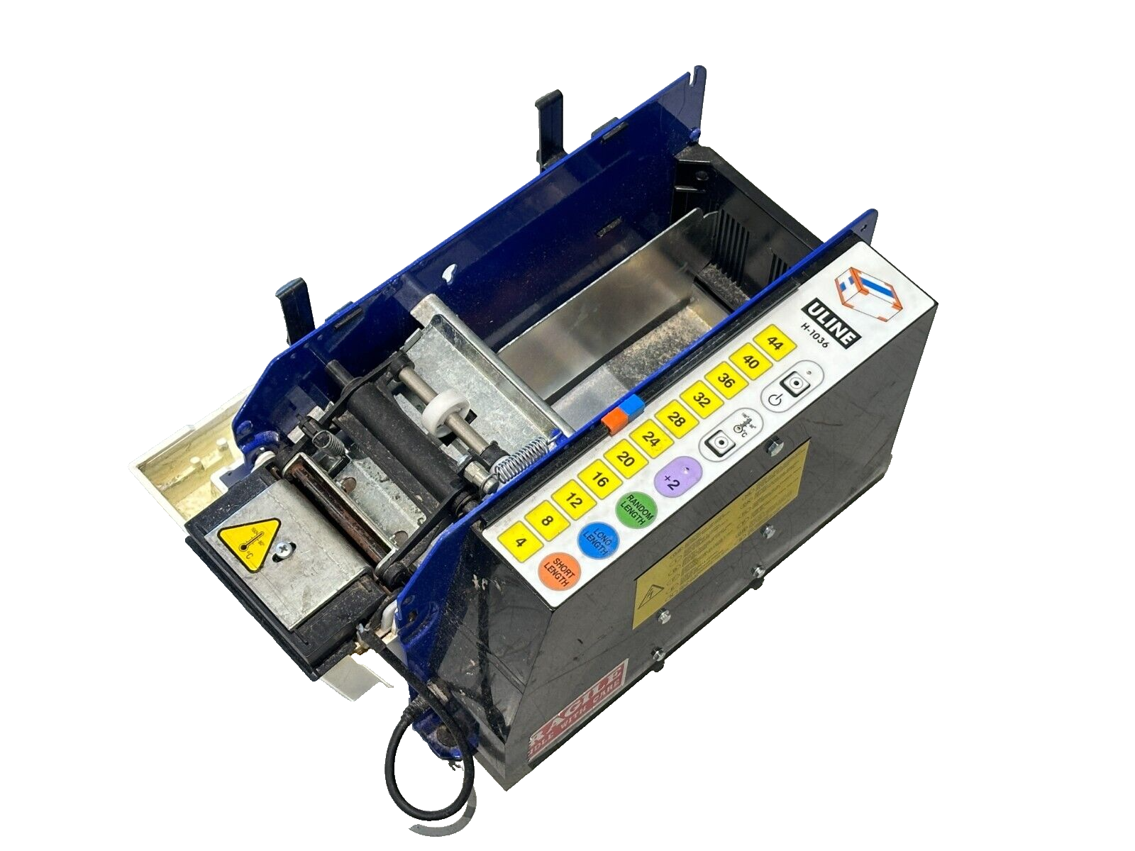 H-1036 | Uline Electronic Touch Tape Dispenser w/ Heat MISSING TANK ROLLER COVER - Used - Maverick Industrial Sales