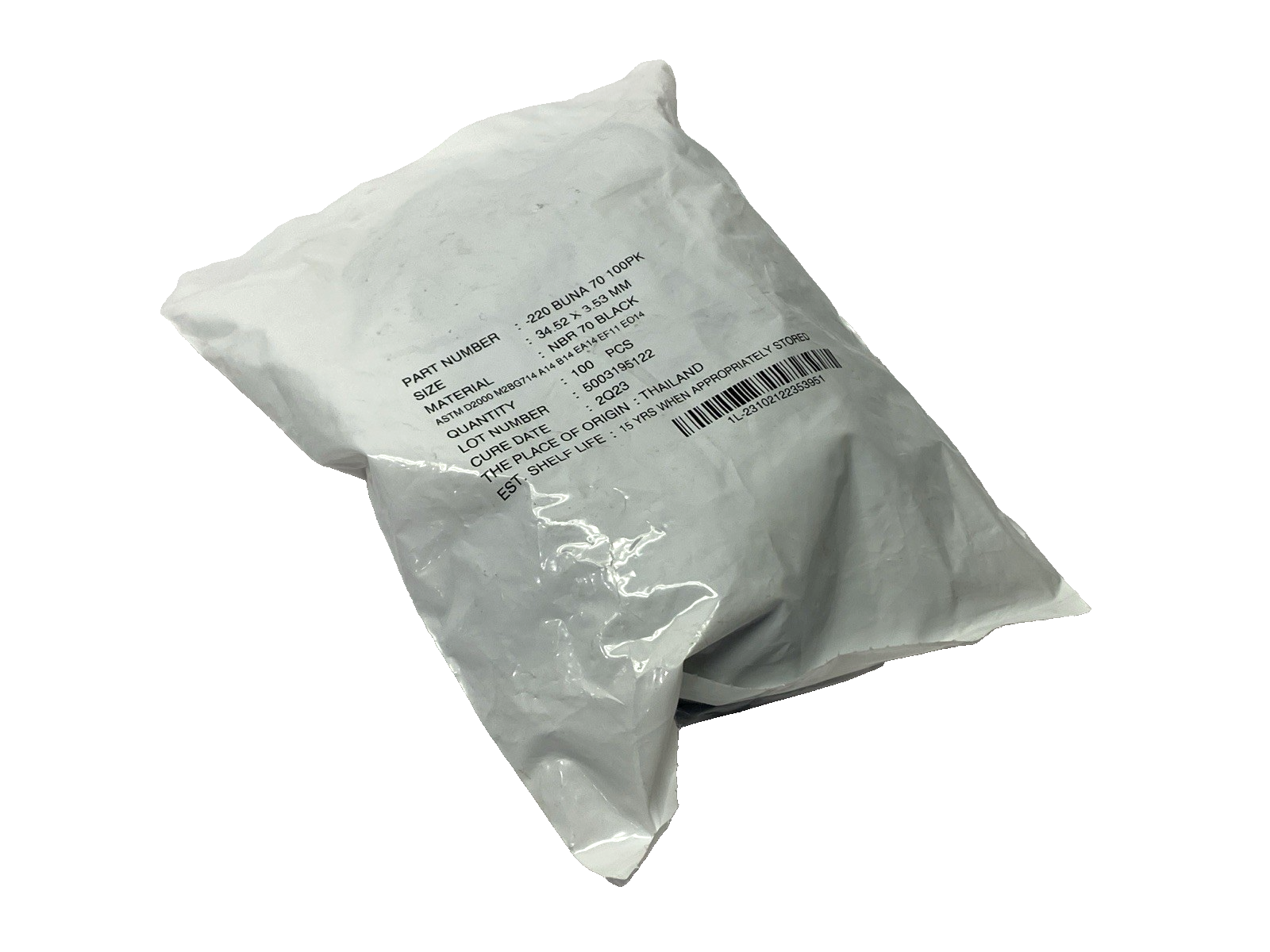 -220 BUNA 70 O-Rings 34.52mm x 3.53mm NBR 70 Black LOT OF 98 - Maverick Industrial Sales