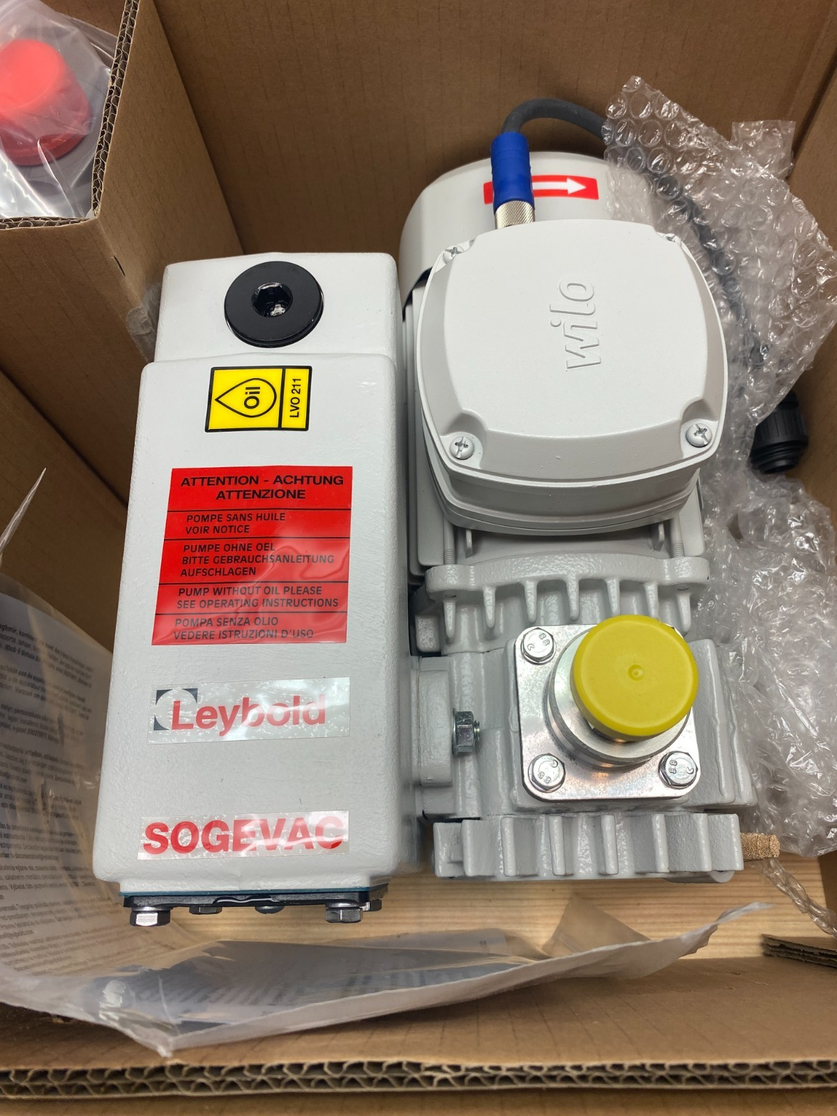 Leybold SV16B SOGEVAC Rotary Vane Vacuum Pump, Scheugenpflug SP0225444 - Maverick Industrial Sales